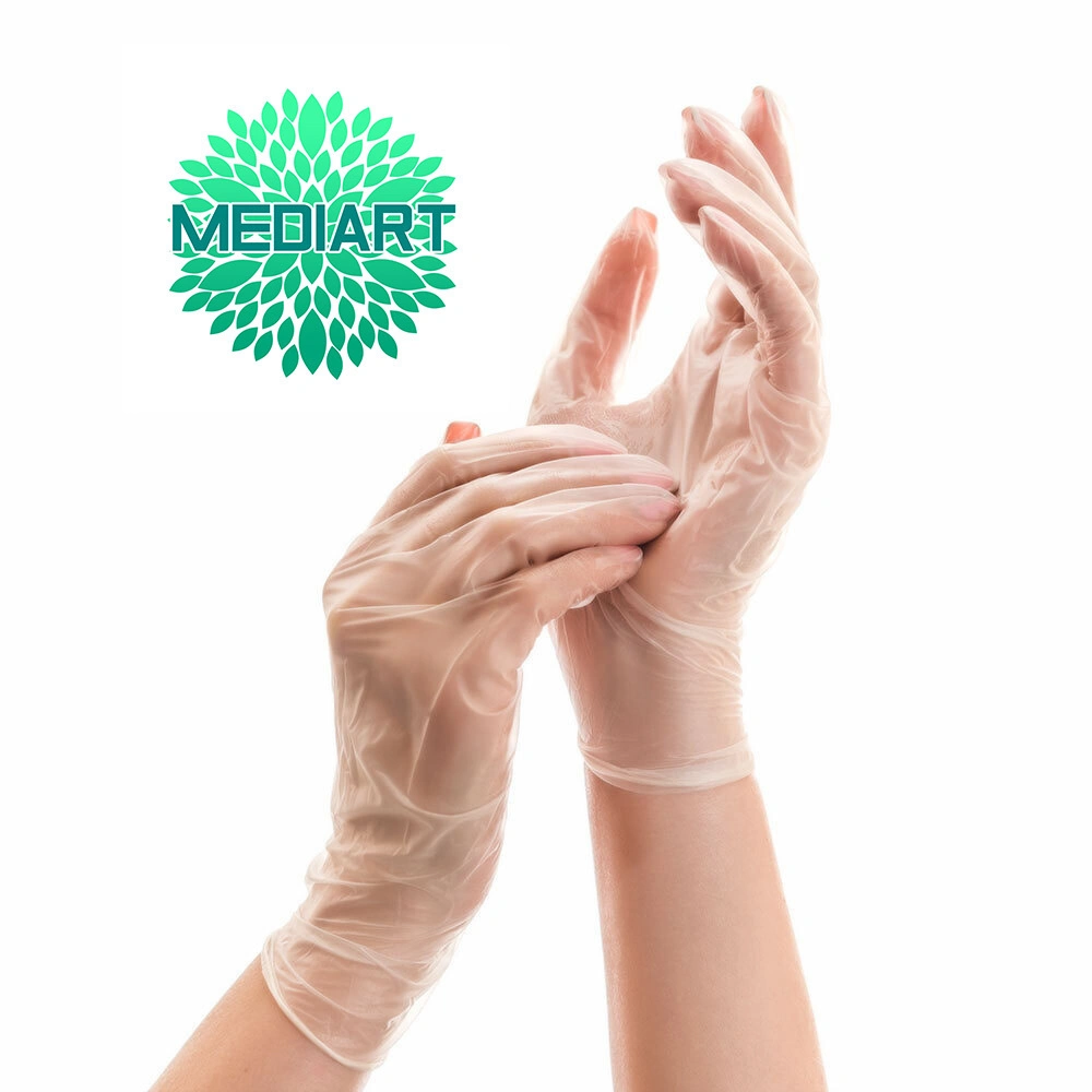 Перчатки виниловые MediArt, размер М, 30 штук