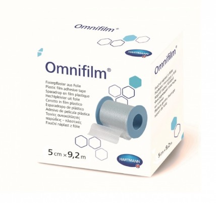 Omnifilm пластырь фиксирующий влагостойкий прозрачный для чувствительной кожи на катушке 5м х5см, 900435