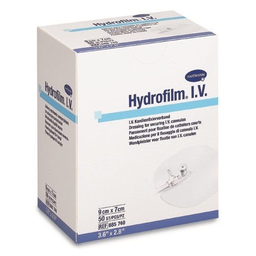Hydrofilm IV Повязка для фиксации катетеров самоклеящаяся размером 9х7см, 685740