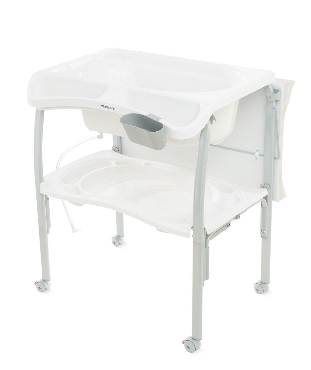 Mothercare белый пеленальный стол с ванночкой 